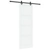 vidaXL Cs&uacute;sz&oacute; ajt&oacute; Feh&eacute;r &eacute;s Fekete 83 x 232 cm T&ouml;m&ouml;r Fenyőfa