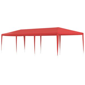 vidaXL Partys&aacute;tor Piros 900 x 300 x 255 cm PE &eacute;s ac&eacute;l