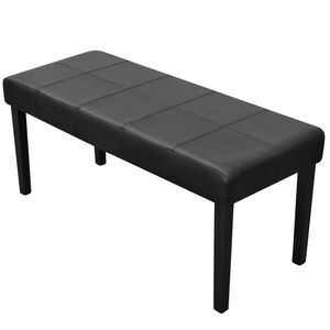 Fekete Kiv&aacute;l&oacute; Minős&eacute;gű Műbőr T&aacute;rol&oacute; l&aacute;da / Pad