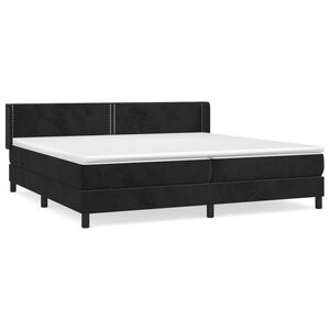 vidaXL fekete b&aacute;rsony rug&oacute;s &aacute;gy matraccal 200x200 cm