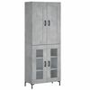 vidaXL betonsz&uuml;rke szerelt fa magasszekr&eacute;ny 69,5 x 34 x 180 cm
