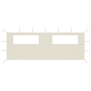 vidaXL kr&eacute;msz&iacute;nű ablakos pavilonfal 6 x 2 m