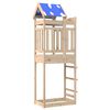 vidaXL J&aacute;t&eacute;k Torny Barna 85 x 52,5 x 239 cm T&ouml;m&ouml;r fenyőfa