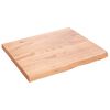 vidaXL vil&aacute;gosbarna kezelt t&ouml;m&ouml;r t&ouml;lgyfa asztallap 60x50x(2-4) cm
