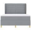 vidaXL Boxspring &aacute;gy matraccal S&ouml;t&eacute;tsz&uuml;rke 90x190 cm Sz&ouml;vet sz&ouml;vet