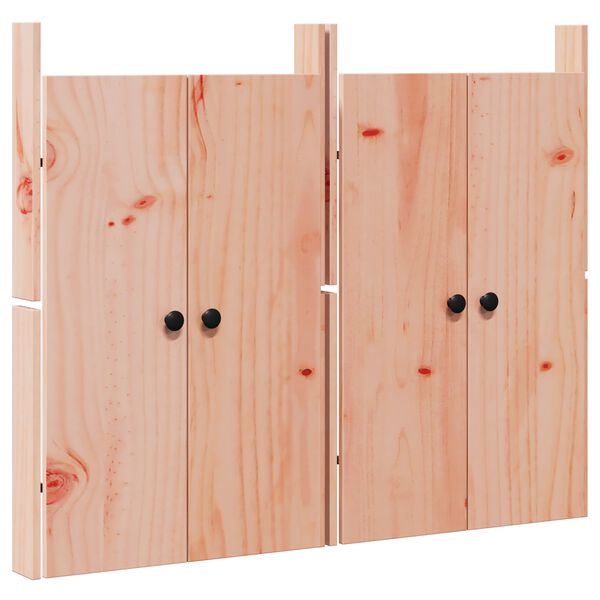 vidaXL Konyhai ajt&oacute; MEPPEL 2 pcs Barna 50 x 9 x 82 cm t&ouml;m&ouml;r dugl&aacute;szfa