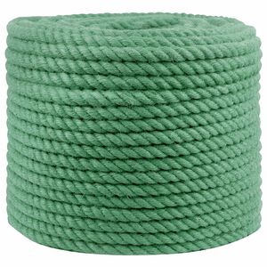 vidaXL Juta K&ouml;t&eacute;l 10 mm Z&ouml;ld 100% Tossa kender