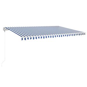 vidaXL k&eacute;k &eacute;s feh&eacute;r automata napellenző 500 x 350 cm