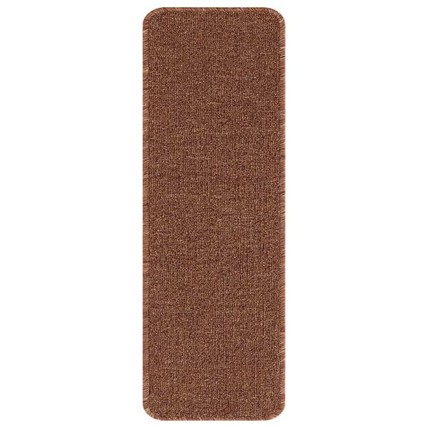 vidaXL Cs&uacute;sz&aacute;smentes L&eacute;pcsőszőnyegek 15 pcs S&aacute;rga 60 x 25 cm PP