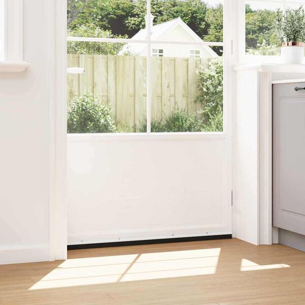 vidaXL Csavaros Ajtó Kefe Zár 2 pcs Fehér 100 cm Alumínium ötvözet