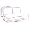 vidaXL Raklap p&aacute;rna k&eacute;szlet p&aacute;rn&aacute;val 3 pcs Antracit 120 x 80 x 12 cm