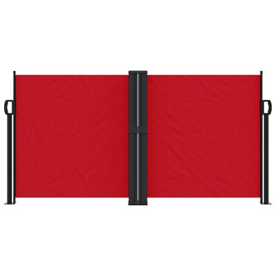 vidaXL piros behúzható oldalsó napellenző 120 x 1000 cm