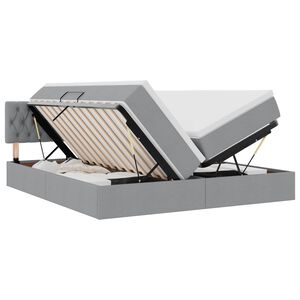 vidaXL T&aacute;rol&oacute;s &Aacute;gy matracmal Vil&aacute;gossz&uuml;rke 200 x 200 cm Műbőr