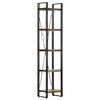 vidaXL 5 szintes t&ouml;m&ouml;r &uacute;jrahasznos&iacute;tott fa k&ouml;nyvespolc 40x30x180 cm