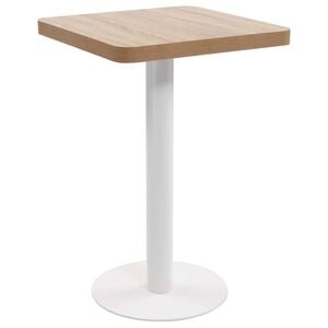 vidaXL vil&aacute;gosbarna MDF bisztr&oacute;asztal 50 x 50 cm