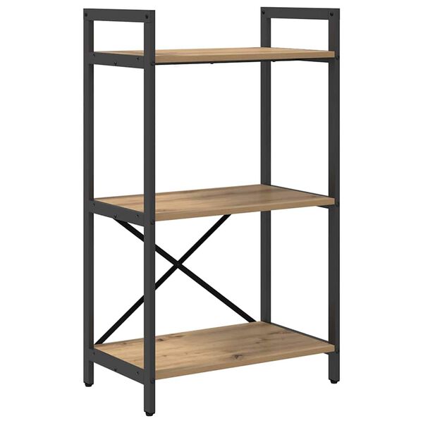 vidaXL K&ouml;nyvespolc Artisan t&ouml;lgy 56 x 34 x 96 cm Faanyag