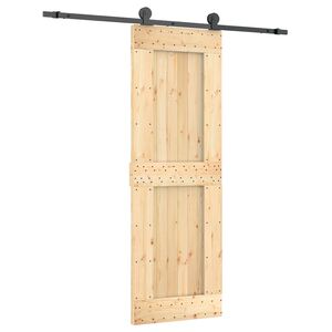 vidaXL Cs&uacute;sz&oacute; ajt&oacute; 70 x 210 cm Szil&aacute;rd Fenyőfa (Nem Kezelt)