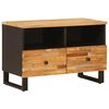 vidaXL TV szekr&eacute;ny t&aacute;rol&oacute;val Barna 70 x 33 x 46 cm T&ouml;m&ouml;r Mang&oacute;f&aacute;t