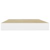 vidaXL 4 db t&ouml;lgysz&iacute;nű &eacute;s feh&eacute;r MDF lebegő fali polc 40 x 23 x 3,8 cm