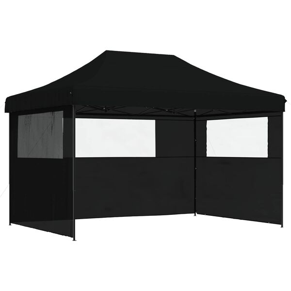 vidaXL Partys&aacute;tor Fekete 279 x 410 x 315 cm Oxford Sz&ouml;vet