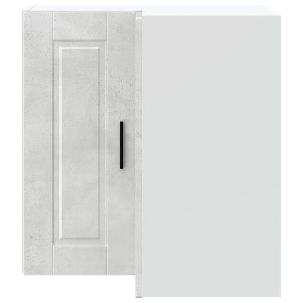 vidaXL Porto betonsz&uuml;rke szerelt fa konyhai fali sarokszekr&eacute;ny