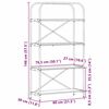 vidaXL K&ouml;nyvespolc Sz&uuml;rke Sonoma 80 x 30 x 146 cm Faanyag