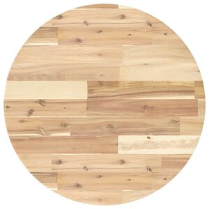 vidaXL kerek t&ouml;m&ouml;r ak&aacute;cfa asztallap &Oslash;60 x 2 cm