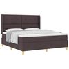 vidaXL Boxrug&oacute;s &aacute;gy matracmal S&ouml;t&eacute;t Barna 180 x 200 cm sz&ouml;vet