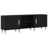 vidaXL TV szekr&eacute;ny Fekete t&ouml;lgy 150 x 30 x50 cm Faanyag