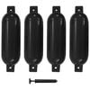 vidaXL 4 darab fekete PVC cs&oacute;nak l&ouml;kh&aacute;r&iacute;t&oacute; 51 x 14 cm