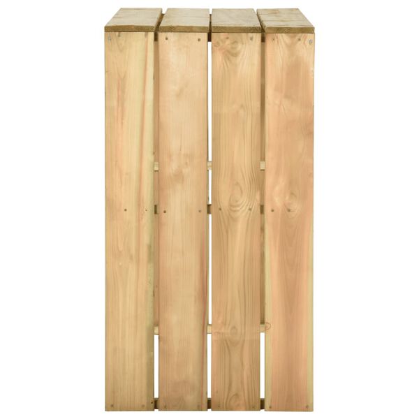 vidaXL impregn&aacute;lt fenyőfa b&aacute;rasztal 100 x 60 x 110 cm