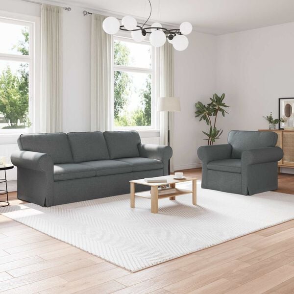 vidaXL Kanap&eacute; 2 pcs S&ouml;t&eacute;tsz&uuml;rke 215 x 82 x 80 cm sz&ouml;vet
