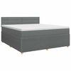 vidaXL Boxspring &aacute;gy matraccal S&ouml;t&eacute;tsz&uuml;rke 160 x 200 cm Sz&ouml;vet