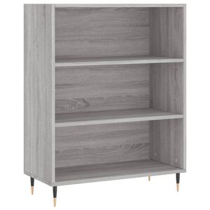 vidaXL sz&uuml;rke sonoma sz&iacute;nű szerelt fa k&ouml;nyvespolc 69,5 x 32,5 x 90 cm