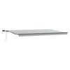 vidaXL antracitsz&uuml;rke-feh&eacute;r LED-es k&eacute;zi napellenző 600 x 300 cm