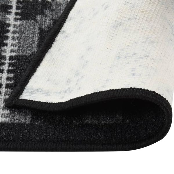 vidaXL fekete fut&oacute;szőnyeg 80 x 600 cm