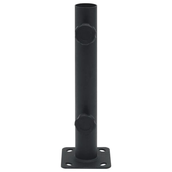 vidaXL matt fekete ac&eacute;l napernyőtalp r&uacute;dhoz &Oslash;32/34/38 mm