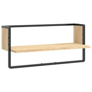 vidaXL sonoma t&ouml;lgy sz&iacute;nű fali polc r&uacute;ddal 65x25x30 cm