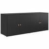 vidaXL fekete polyrattan kerti t&aacute;rol&oacute;szekr&eacute;ny 198 x 55,5 x 80 cm