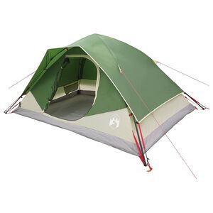 vidaXL Azonnali s&aacute;tor Z&ouml;ld 305 x 215 x 140 cm Poli&eacute;szter &eacute;s ac&eacute;l