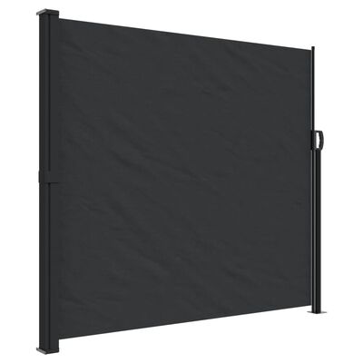 vidaXL fekete behúzható oldalsó napellenző 180 x 300 cm