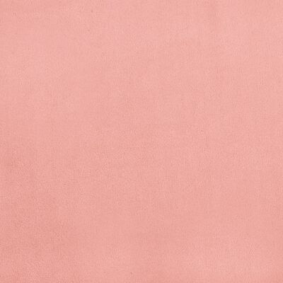 vidaXL rózsaszín bársony zsebrugós ágymatrac 120x190x20 cm