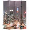 vidaXL &eacute;jszakai New York mint&aacute;s parav&aacute;n 160 x 170 cm