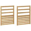 vidaXL Kart&aacute;masz modul 2 pcs Feh&eacute;r 59 x 4 x 73 cm T&ouml;m&ouml;r Ak&aacute;cfa