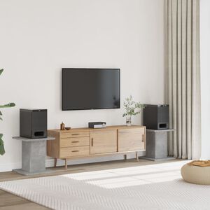 vidaXL 2 db betonsz&uuml;rke szerelt fa hangsz&oacute;r&oacute;&aacute;llv&aacute;ny 30 x 30 x 40 cm