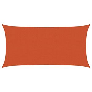 vidaXL Napernyő V&aacute;szon Narancss&aacute;rga 2 x 6 m HDPE