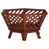 vidaXL Tűzrak&oacute; Rozsd&aacute;s 60 x 53 x 30 cm Időj&aacute;r&aacute;s&aacute;ll&oacute; Ac&eacute;l