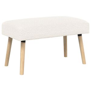 vidaXL pad Egysz&iacute;nű Kr&eacute;msz&iacute;nű 80 x 40 x 46 cm Boucl&eacute;
