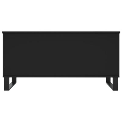 vidaXL fekete szerelt fa dohányzóasztal 90x44,5x45 cm