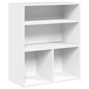 vidaXL k&ouml;nyvszekr&eacute;ny feh&eacute;r 60x30x71,5 cm szerelt fa